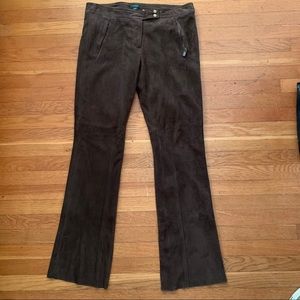 J. Crew Brown Suede City Fit Pants